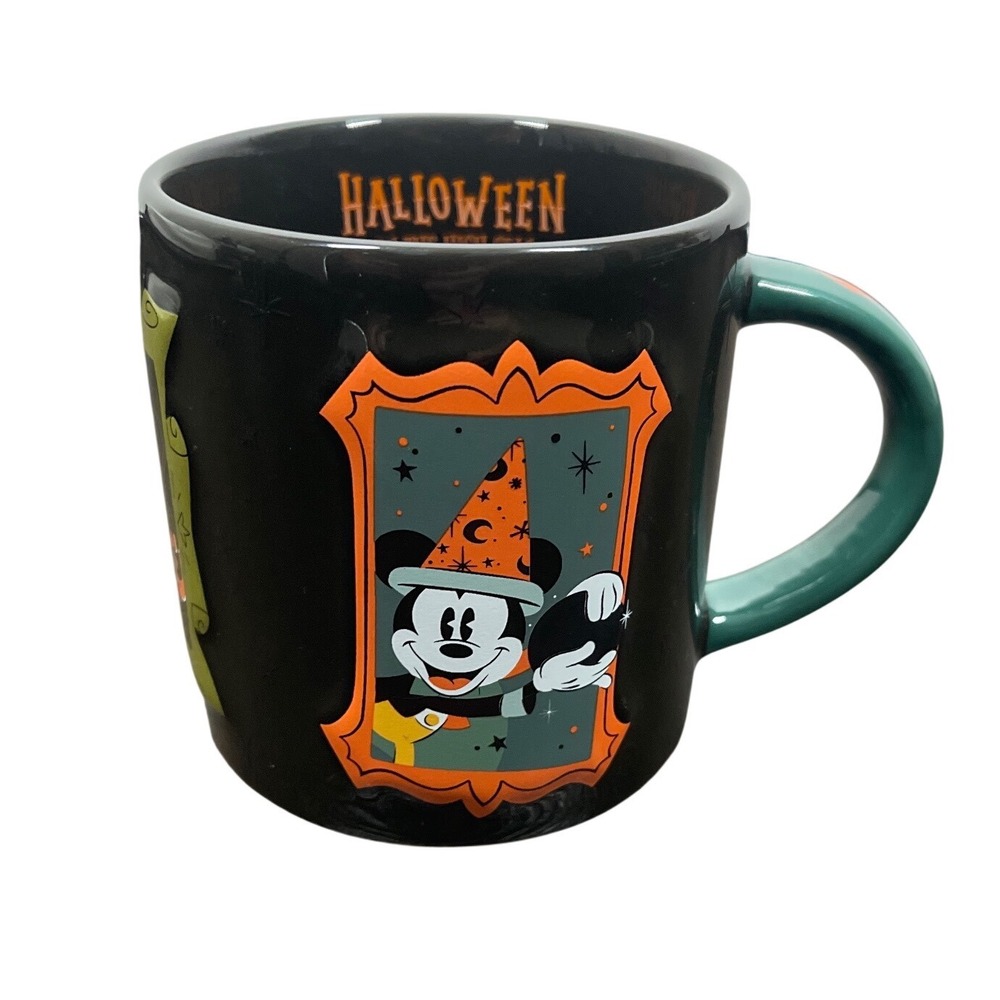Disney Cruise Line Halloween on the High Seas Mickey Mouse Mug 13oz Black Teal